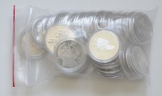 Kanada
 Lot 24 Stück, ab 1967, diverse Dollar in Silber stgl - PP