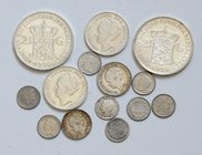 Niederlande
 Lot 14 Stück, ab 1916, von 10 Cent bis 2 1/2 Gulden ss - stgl