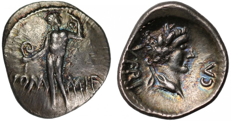 Regni and Atrebates, Verica (10-40 A.D.), silver Unit, “Verica Tiberius” variety...