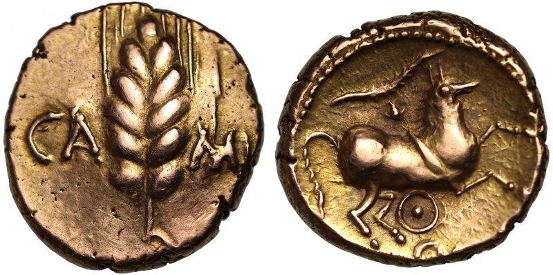 Catuvellauni and Trinovantes (c.80-50 B.C.), Cunobelin, gold Stater, wild type, ...