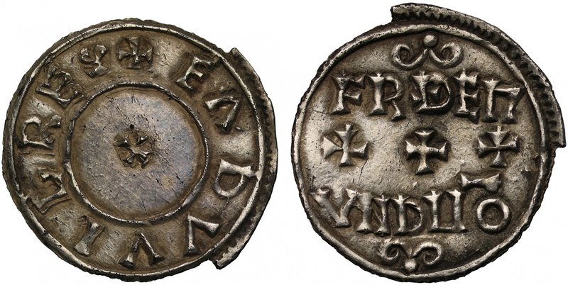 The Only Known Example of This Unique Reverse Type and Moneyer Under Eadwig

K...