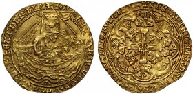 Extremely Rare Type IV Gold Noble of Henry IV

Henry IV (1399-1413), gold Noble of Six Shillings and Eight Pence, light coinage (1412-13), Tower Min...