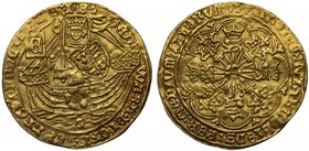 Very Rare Coventry Mint Gold Ryal of King Edward IV

Edward IV, first reign (1461-70), gold "Rose" Ryal of Ten Shillings, light coinage (1465-70), C...