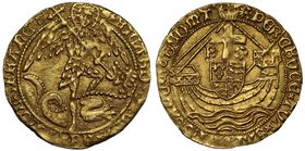 Rare Gold Angel of King Richard III

Richard III (1483-85), gold Angel of Six Shillings and Eight Pence, Tower Mint London, Type 2b/3 mule, St Micha...