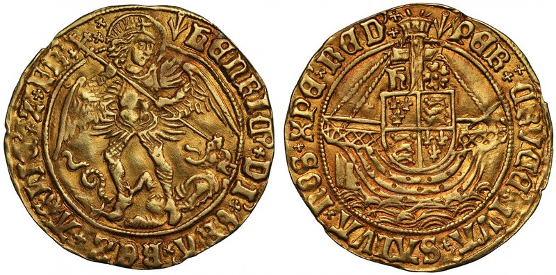 Henry VII (1485-1509), gold Angel of Six Shillings and Eight Pence, type V, St M...