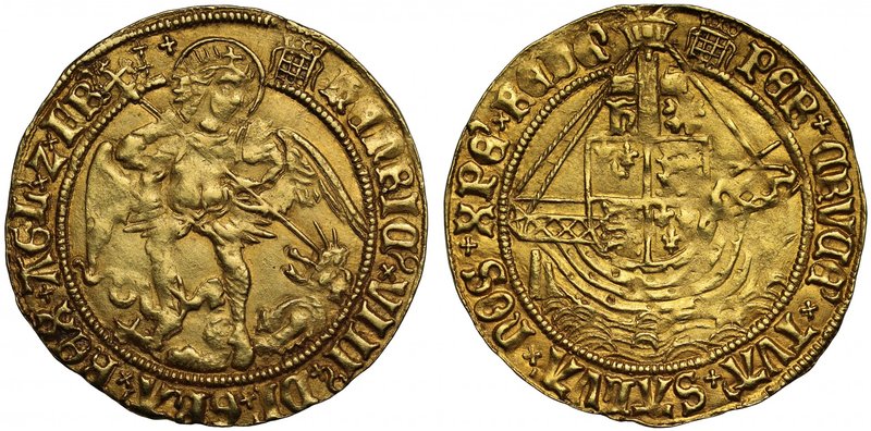 Henry VIII (1509-47), fine gold Angel of Six Shillings and Eight Pence, first co...