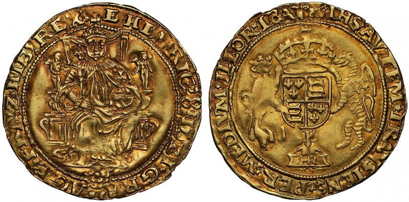 Very Rare Posthumous Issue Gold Half Sovereign of King Henry VIII Under His Son ...
