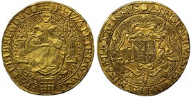 Attractively Toned Fine Gold Sovereign of Queen Elizabeth I

Elizabeth I (1558-1603), fine gold Sovereign of Thirty Shillings, sixth issue (1583-160...