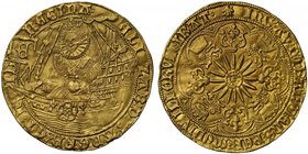 Extremely Rare Gold Fifteen Shilling Ryal of Queen Elizabeth I

Elizabeth I (1558-1603), fine gold Ryal of Fifteen Shillings, Tower Mint, sixth issu...