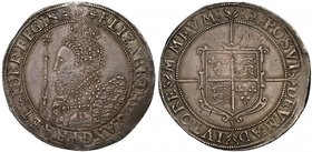 Extremely Rare Mint Mark 2 (1602) Silver Crown of Queen Elizabeth I

Elizabeth I (1558-1603), silver Crown of Five Shillings, ornate crowned bust le...