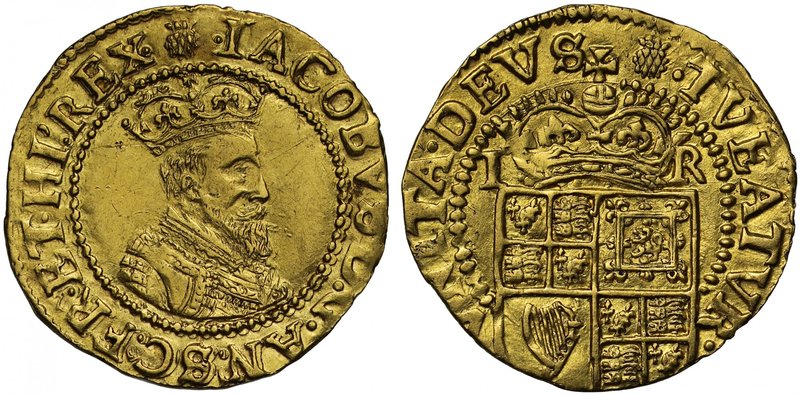 The Rarest Type of Gold Halfcrown of the Reign of King James I 

James I (1603...