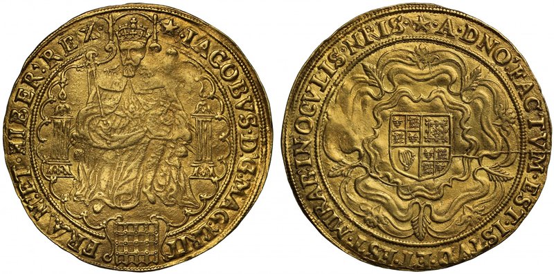 Impressive Gold Rose Ryal of King James I

James I (1603-25), fine gold Rose R...