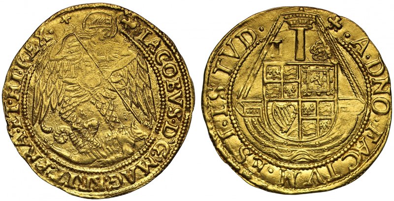 Very Rare Unpierced Example of the Gold Angel of King James I

James I (1603-2...