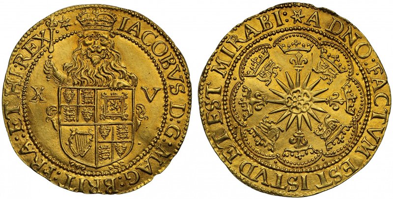 The Finest Graded Gold Spur Ryal of King James I with a Superb Provenance

Jam...