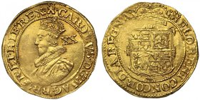 Charles I (1625-49), “crown” gold Unite of Twenty Shillings, Tower Mint, group B, second crowned bust left, class Ia/1b, bust 2a, value XX in field be...