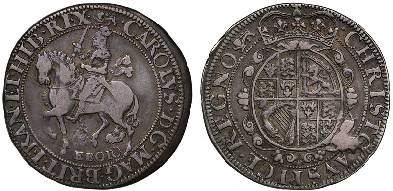 Charles I (1625-49), silver Halfcrown of Two Shillings and Sixpence, York Mint, ...