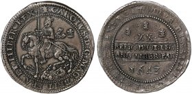 Spectacular Oxford Mint Charles I Silver Pound of 1643

Charles I (1625-49), silver Pound of Twenty Shillings, dated 1643, Oxford Mint, armoured Kin...