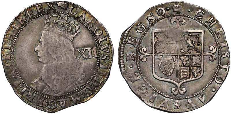 Charles II (1660-85), silver Shilling, third hammered issue (1661-62), crowned b...