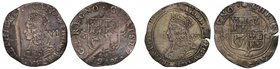 Charles II (1660-85), silver Sixpences (2), second hammered issue (1661), crowned bust left, value VI in field behind, no inner circles, legend and ou...