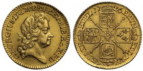 George I (1714-27), gold Guinea, 1726, fifth laureate head right, legend and toothed border surrounding, GEORGIVS D G M BR FR. ET HIB REX. F.D, some s...