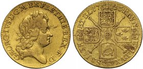 George I (1714-27), gold Guineas (2), both 1726, fifth laureate head right, legend and toothed border surrounding, GEORGIVS D G M BR FR. ET HIB REX. F...