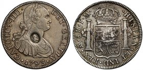Pleasing Example of the George III Oval Countermark on a Mexican Spanish Empire Eight Reales

George III (1760-1820), oval countermark upon Spanish ...