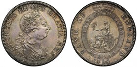 † George III (1760-1820), silver Bank of England Dollar, 1804, struck by the Soho Mint entirely over a Spanish Empire Eight Reales, laureate and drape...