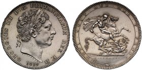 Rare No Stops on Edge Variety of the George III Silver Crown

George III (1760-1820), silver Crown, 1819 LIX, variety without stops on edge, laureat...