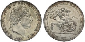 Rare George III 1820 Silver Crown With Overdate

† George III (1760-1820), silver Crown, 1820 LX, the 20 of date struck over 19, laureate head right...