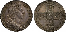 William III (1694-1702), silver Halfcrown, 1700, first laureate and draped bust right, legend surrounding, GVLIELMVS. III. DEI. GRA., toothed border a...