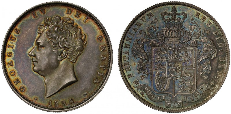 George IV (1820-30), silver Proof Halfcrown, 1826, bare head left, date below, l...