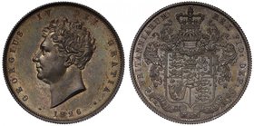 George IV (1820-30), silver Proof Halfcrown, 1826, bare head left, date below, legend and toothed border surrounding, GEORGIVS IV DEI GRATIA, rev. cro...