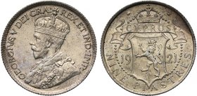 Cyprus, British Colony, George V (1910-36), silver 9-Piastres, 1921 (Pr. 14; KM 13). About extremely fine.