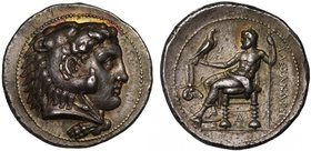 Kingdom of Macedon, Alexander III, The Great (336-323 B.C.), silver Tetradrachm, mint of Memphis, lifetime issue, struck c. 332-323 B.C., head of youn...