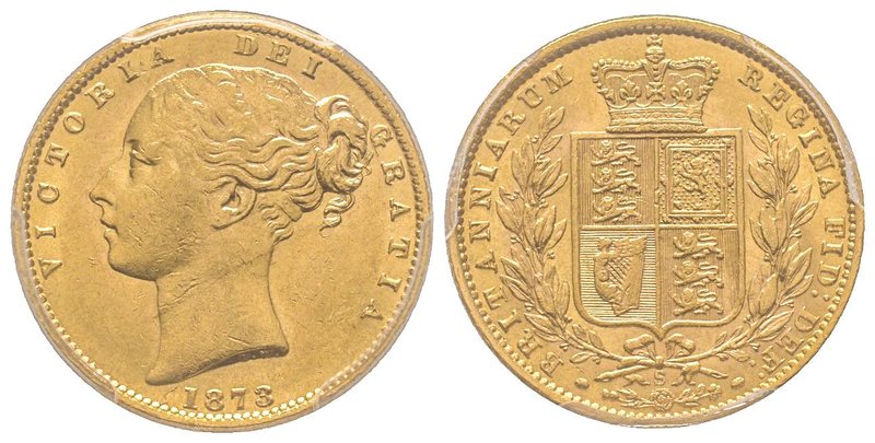 Australia, Victoria I 1837-1901
Sovereign, Sydney, 1873 S, AU 7.98 g. 917‰
Ref :...