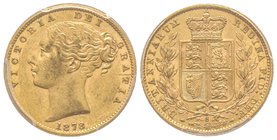 Australia, Victoria I 1837-1901
Sovereign, Sydney, 1878 S, AU 7.98 g. 917‰
Ref : Fr. 11, KM#6, Spink 3855 
PCGS MS60