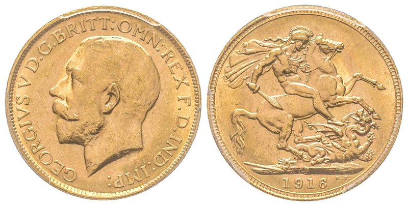 Australia, George V 1910-1936
Sovereign, Perth, 1916 P, AU 7.98 g. 917‰
Ref : Fr...