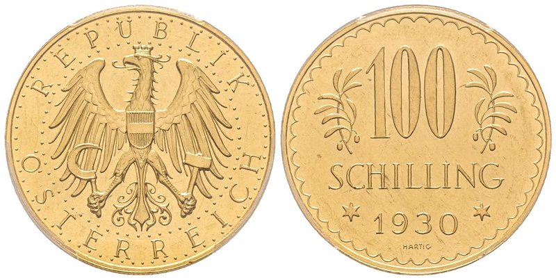 Austria, République 1918-
100 Schilling, 1930, AU 23.52 g.
Ref : Fr. 520, KM#284...