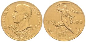 Vittorio Emanuele III 1900-1943
100 lire, Roma, 1925 R, AU 32.25 g.
Ref : MIR 1117a (R), Pag. 645, Fr. 32
PCGS MS 62 MATTE