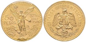 Mexico, 50 Pesos, 1930, AU 41.66 g. 900‰
Ref : KM#481, Fr.172
PCGS MS62
