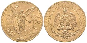 Mexico, 50 Pesos, 1943, AU 41.66 g. 900‰
Ref : KM#482, Fr.172
PCGS MS65