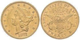 20 Dollars, San Francisco, 1872 S, AU 33.43 g. 
Ref : KM#74.2, Fr.175 
PCGS AU53