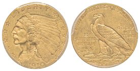 2.5 Dollars, Philadelphie, 1910, AU 4.18 g.
Ref : Fr. 120, KM#72 
PCGS AU55