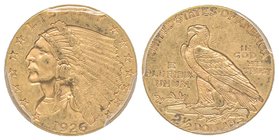 2.5 Dollars, Philadelphie, 1926, AU 4.18 g.
Ref : Fr. 120, KM#72 
PCGS MS60