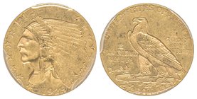 2.5 Dollars, Philadelphie, 1929, AU 4.18 g.
Ref : Fr. 120, KM#72 
PCGS AU55