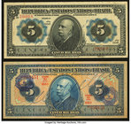 Brazil Thesouro Nacional 5 Mil Reis E. 14A (1913) Pick 24a; E. 19A (1925) Pick 29b Very Fine or Better. 

HID09801242017