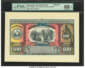 Guatemala Banco de Occidente en Quezaltenango 100 Pesos 18xx Pick S182fp Front Proof PMG Superb Gem Unc 68 EPQ. 

HID09801242017