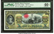 Mexico Banco Nacional de Mexicano 10 Pesos 3.1.1911 Pick S258e M299e PMG Extremely Fine 40 EPQ. 

HID09801242017