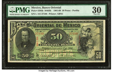 Mexico Banco Oriental 50 Pesos 1.9.1909 Pick S384b M463b PMG Very Fine 30. 

HID09801242017