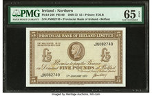 Northern Ireland Provincial Bank of Ireland Limited 5 Pounds 5.1.1972 Pick 246 PMG Gem Uncirculated 65 EPQ. 

HID09801242017